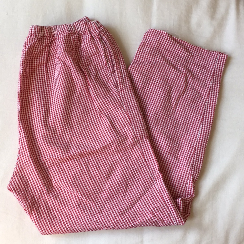 Red Gingham pants